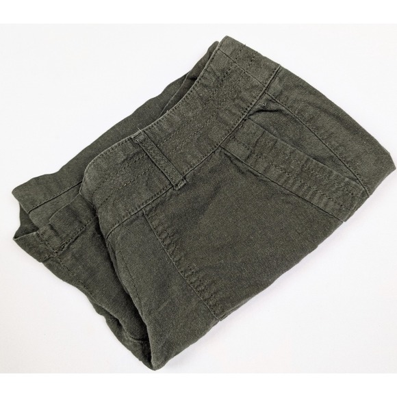 Apt. 9 Modern Army Green Linen Rayon Blend Shorts Women's Size 4 - Picture 4 of 4